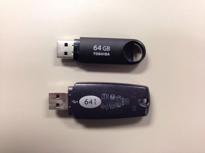 usb-flash-drive-then-and-now-2004-vs-2014-64-mb-64-gb